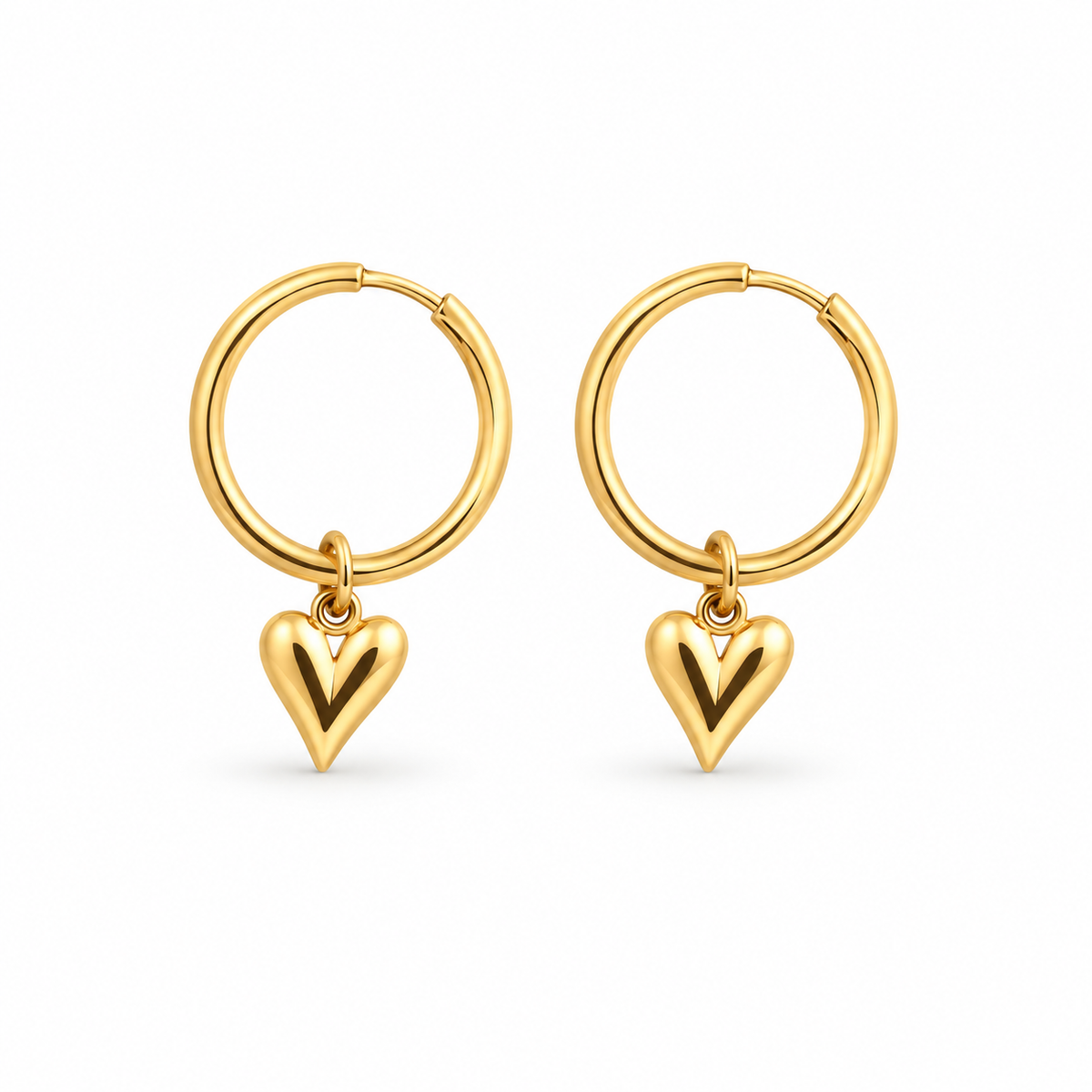Vela Heart Hoops Set