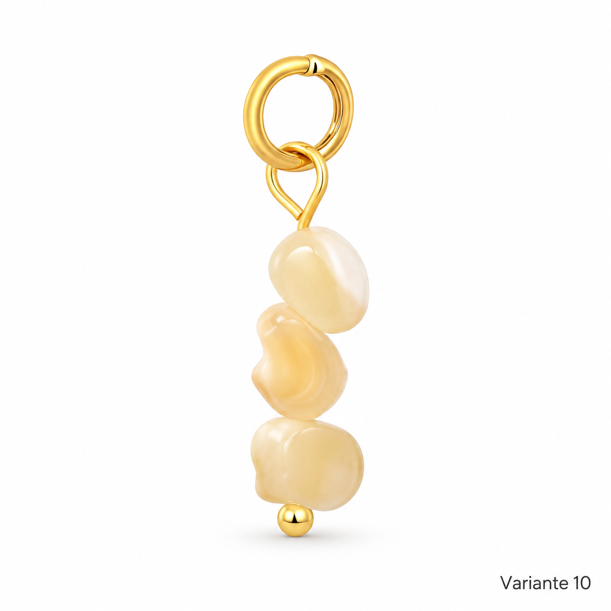 Charm-Kette – Kette zum Kombinieren aus Edelstahl, vergoldet, mit einhängbaren Charms – Ansicht 12