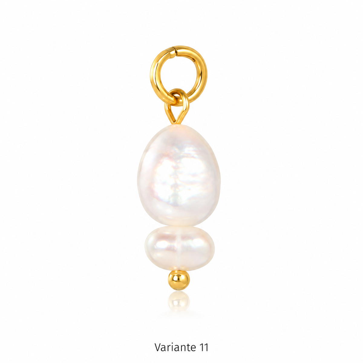 Charm-Kette – Kette zum Kombinieren aus Edelstahl, vergoldet, mit einhängbaren Charms – Ansicht 13