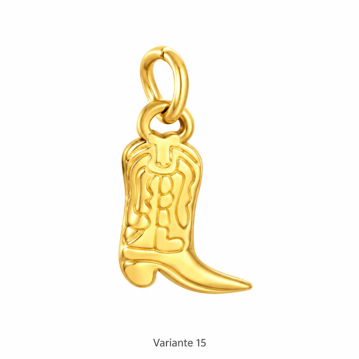 Charm-Kette – Kette zum Kombinieren aus Edelstahl, vergoldet, mit einhängbaren Charms – Ansicht 17