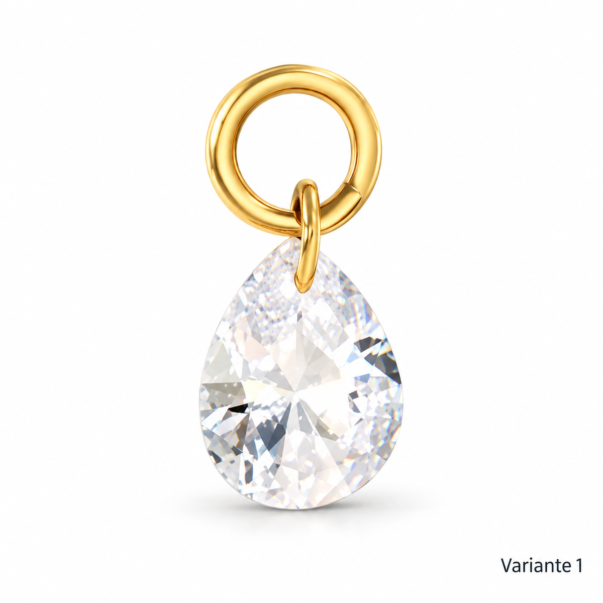 Charm-Kette – Kette zum Kombinieren aus Edelstahl, vergoldet, mit einhängbaren Charms – Ansicht 3