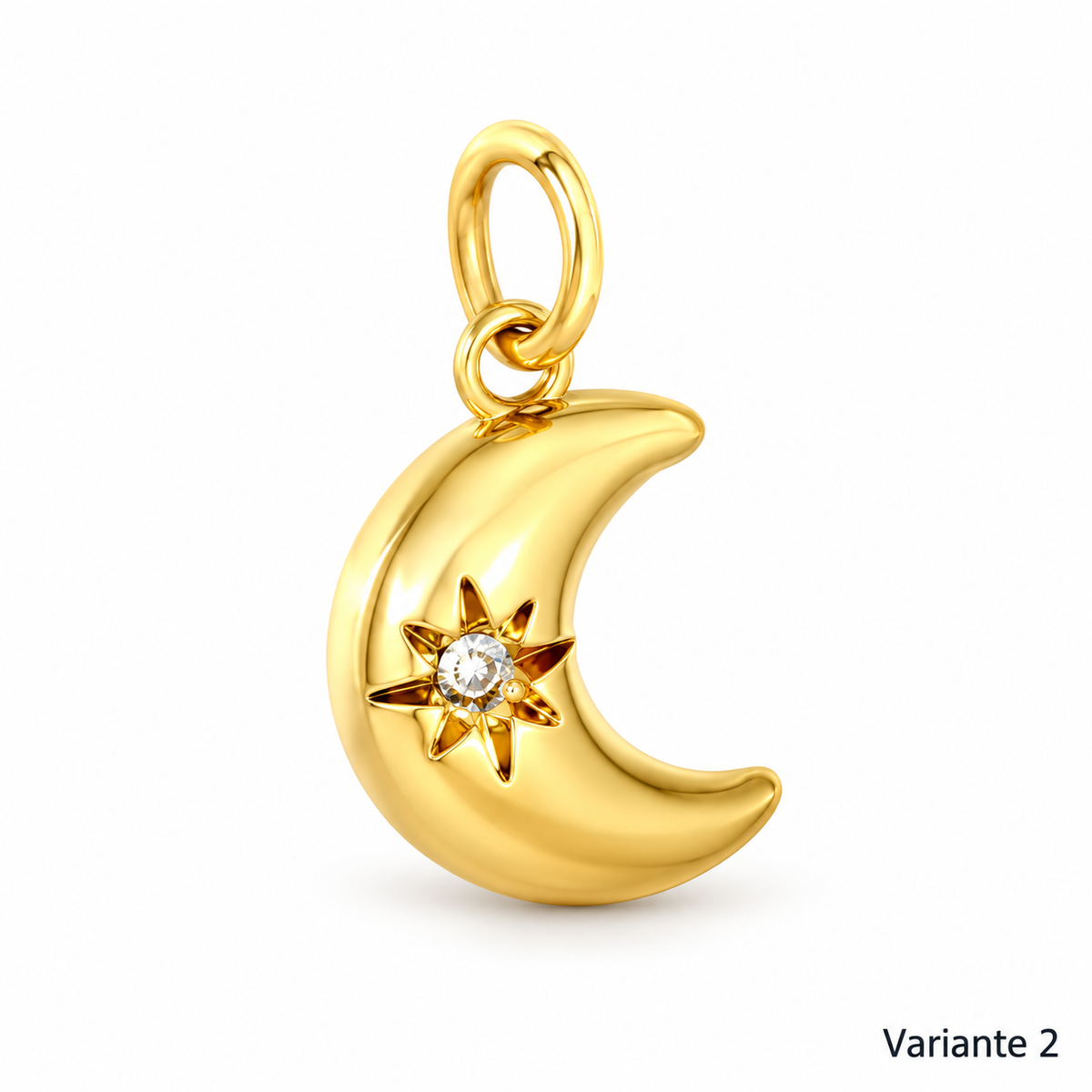 Charm-Kette – Kette zum Kombinieren aus Edelstahl, vergoldet, mit einhängbaren Charms – Ansicht 4