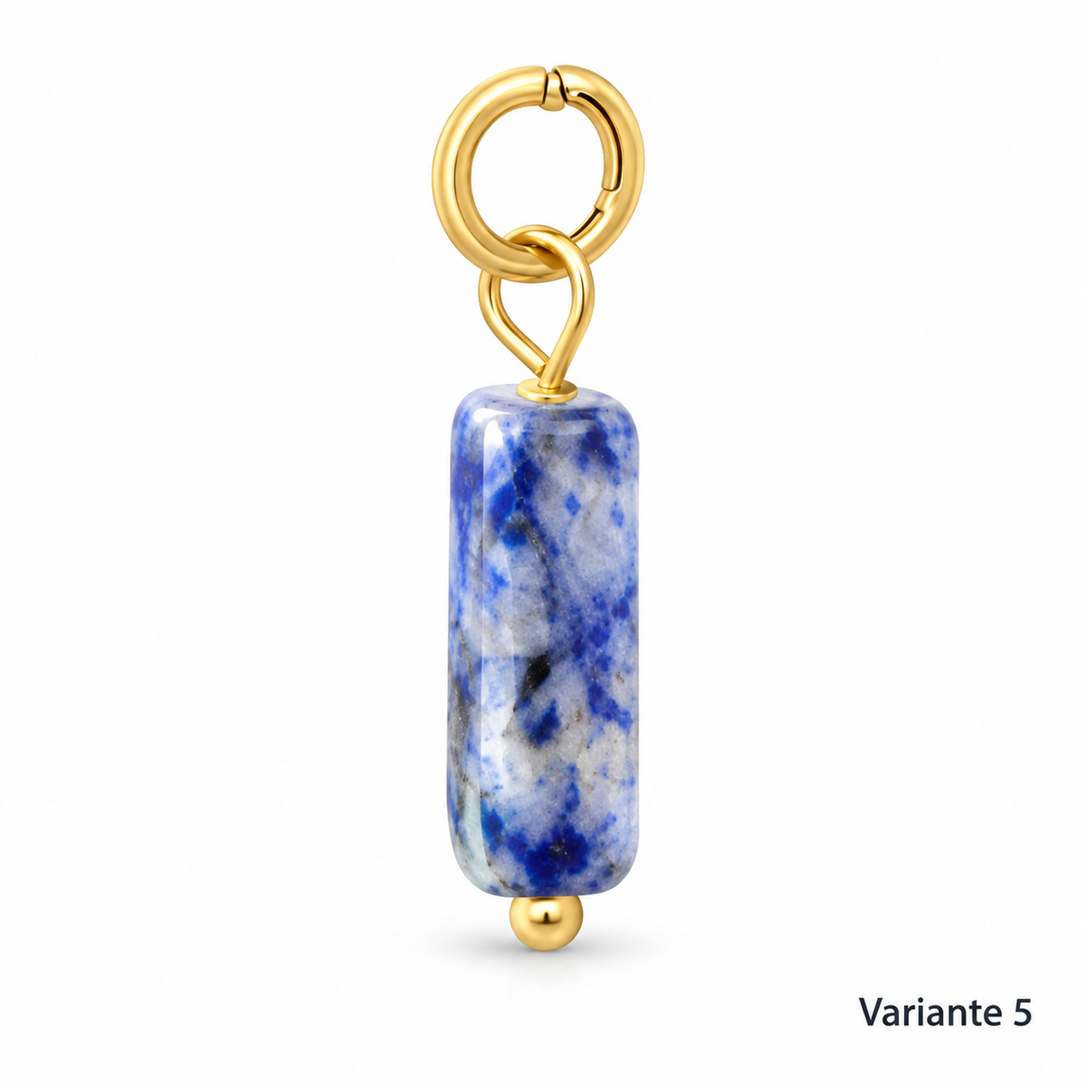 Charm-Kette – Kette zum Kombinieren aus Edelstahl, vergoldet, mit einhängbaren Charms – Ansicht 7