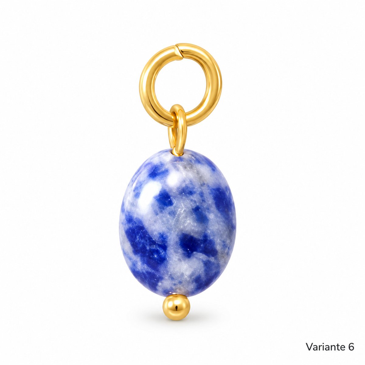 Charm-Kette – Kette zum Kombinieren aus Edelstahl, vergoldet, mit einhängbaren Charms – Ansicht 8