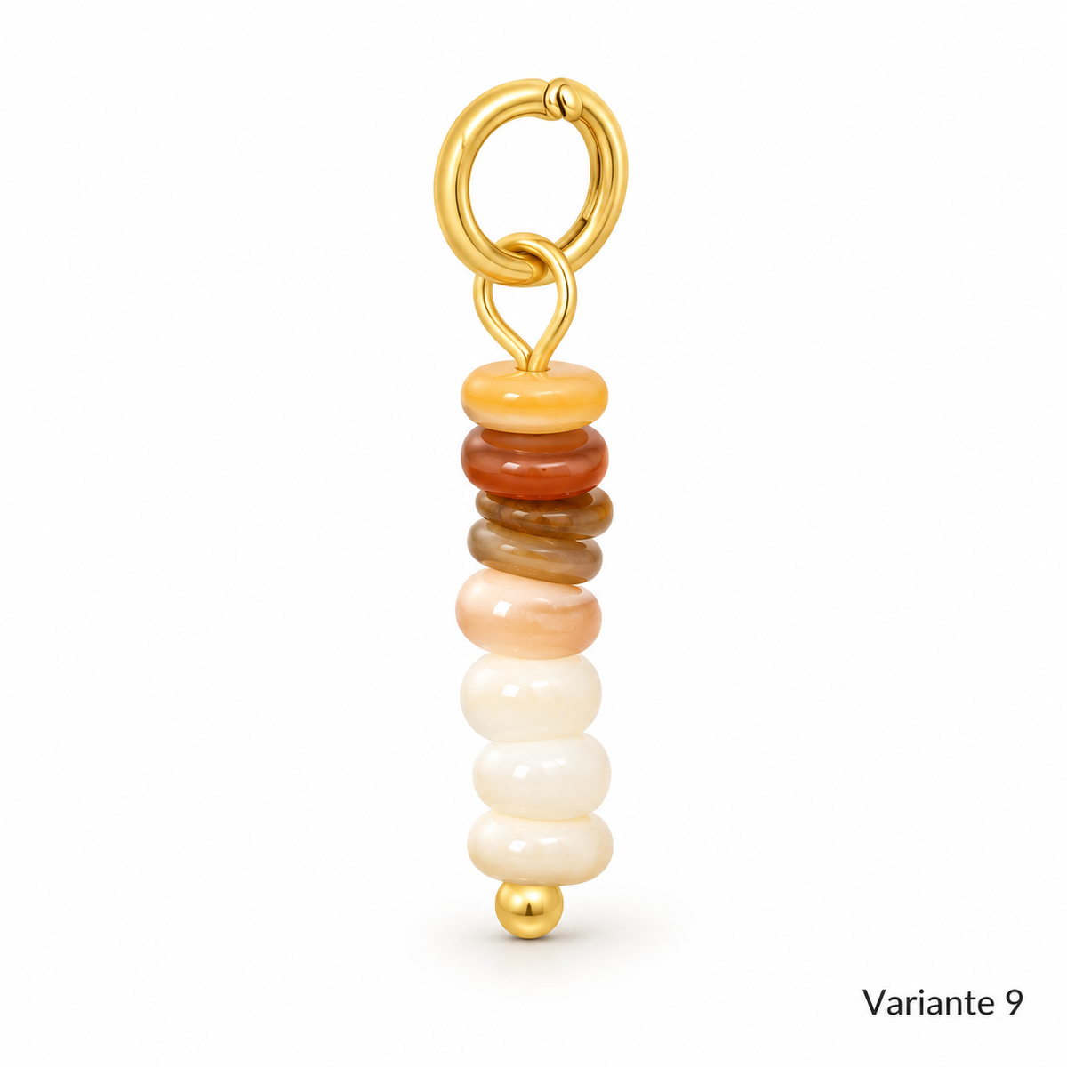 Charm-Kette – Kette zum Kombinieren aus Edelstahl, vergoldet, mit einhängbaren Charms – Ansicht 11