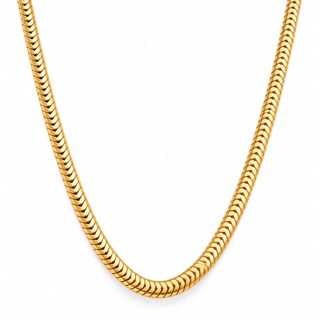 Sorella Collar Kette – halsnahe Goldkette aus Edelstahl, vergoldet, ca. 4 mm stark